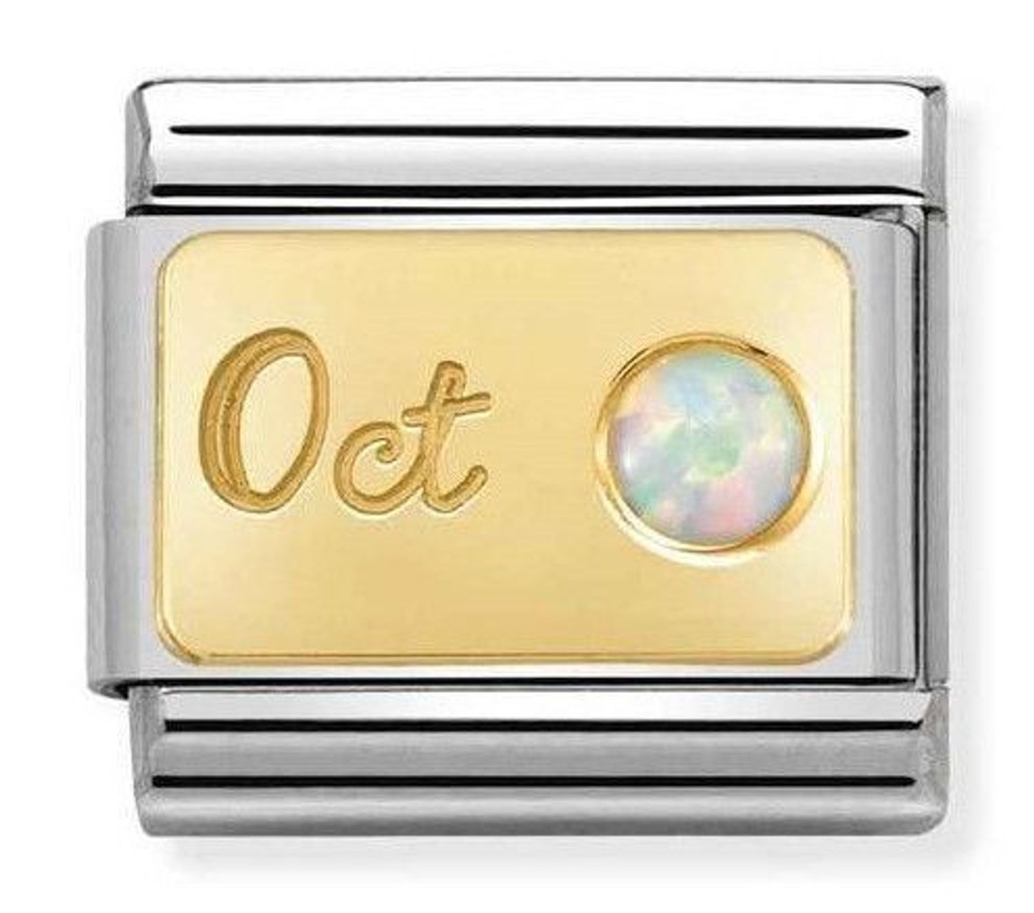 Nomination Link 18K zawieszka złoto 'Październik Opal' 030519 10 ✓ Zawieszki Nomination ✓ Wyjątkowy prezent ✓ Nomination ✓ Bransoletka Nomination ✓ Bransoletka ze stali ✓ Gwarancja najniższej ceny ✓ Zapraszamy!.jpg